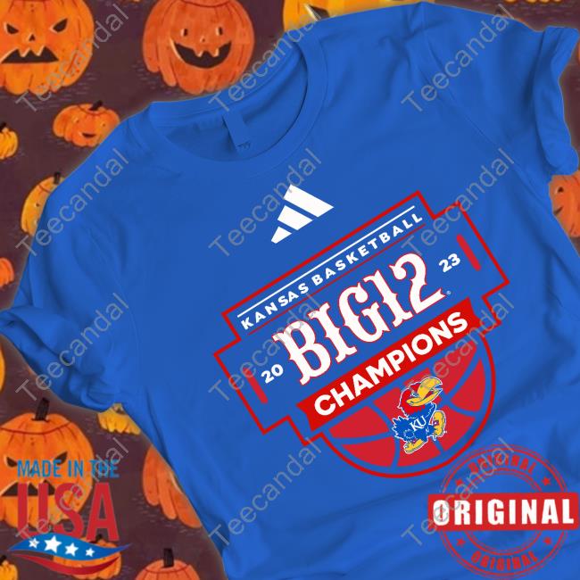 Kansas Jayhawks Kansas Basketball 2023 Big 12 Champion New Shirt