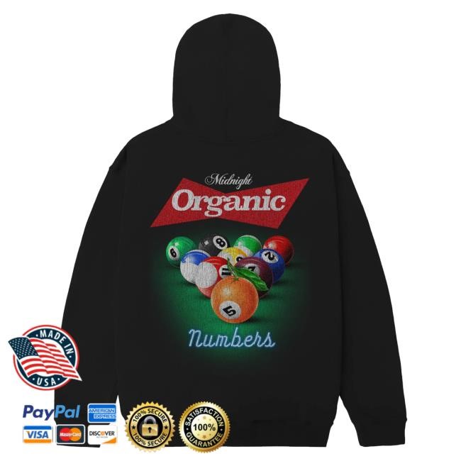 Midnight Organic Merch Billiards Black Shirt