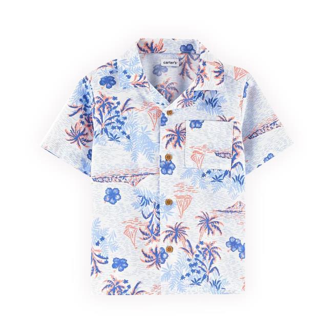 Kohls Toddler Boy Carter's Tropical Hawaiian Button Down Tee