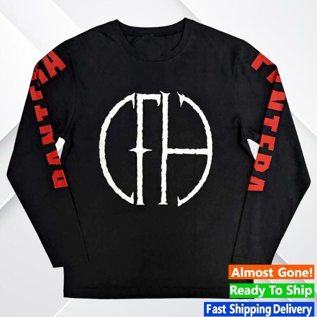 Official Night Shift Merch Pantera Frayed Logo Long Sleeve Hoodie