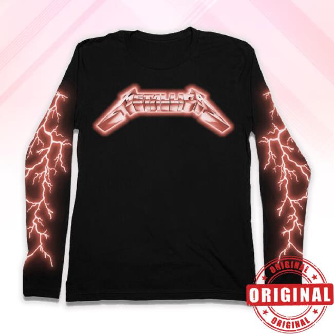 Red Lightning Long Sleeve Tee