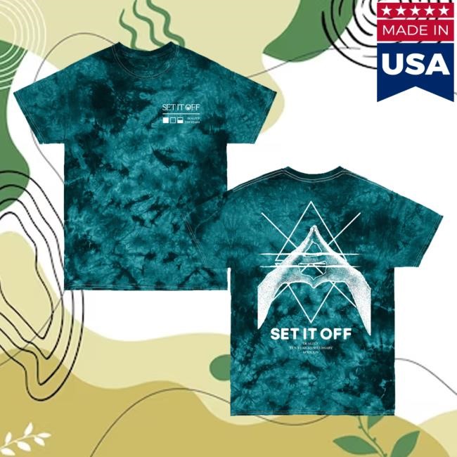 Set It Off Official Merch Store Shop Duality 10 Year Anniversary Tie Dye Long Sleeve T Shirt