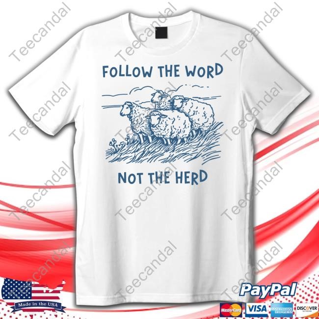 Autocorrect20 Follow The Word Not The Herd Sheep Tee