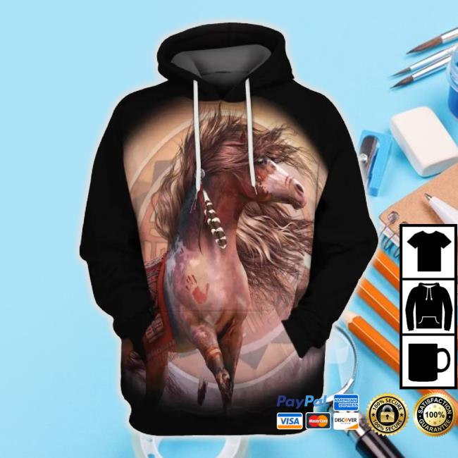 3D All Over Print Horse Long Sleeve Tee Nm120809 For Men And Women – Owlohh