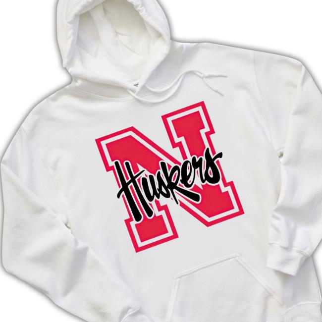 N Huskers Nebraska Huskers Hooded Sweatshirt N Huskers Nebraska Huskers T-shirt