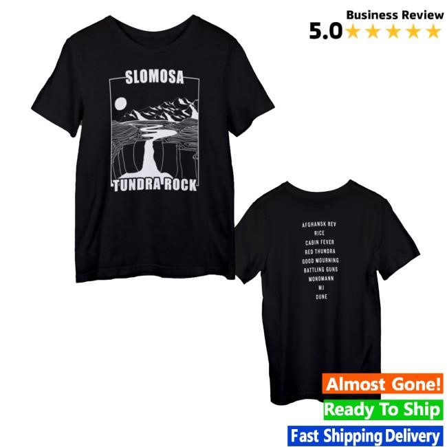 Slomosa Merch Tundra Rock Album Tee Shirt