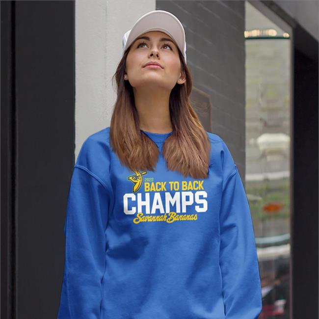 Back To Back Champs Savannah Bananas Shirt