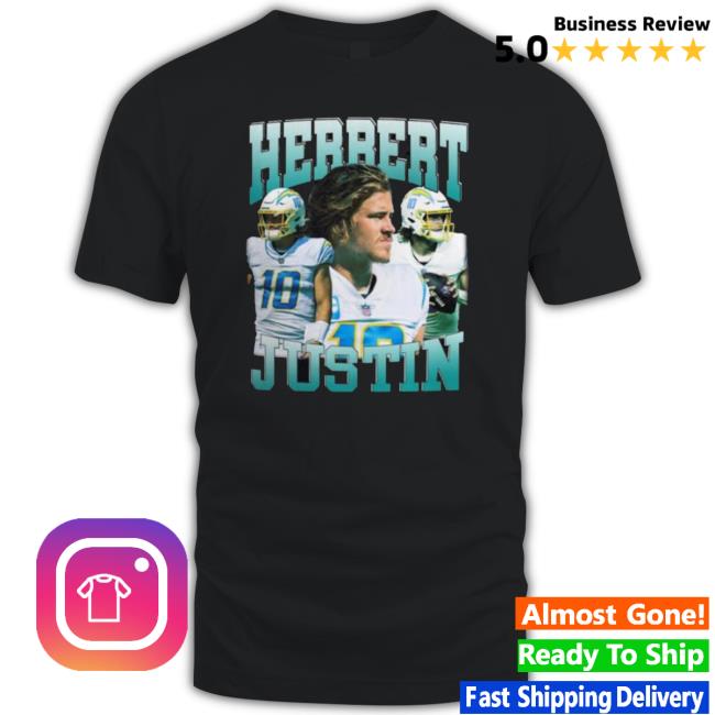 Justin Herbert Los Angeles Chargers Vintage 2022 Hooded Sweatshirt