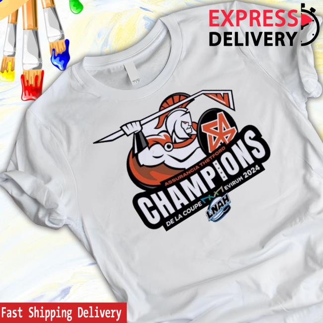 Original Thetford Assurancia De La Coupe Evirum 2024 Champions T-Shirt