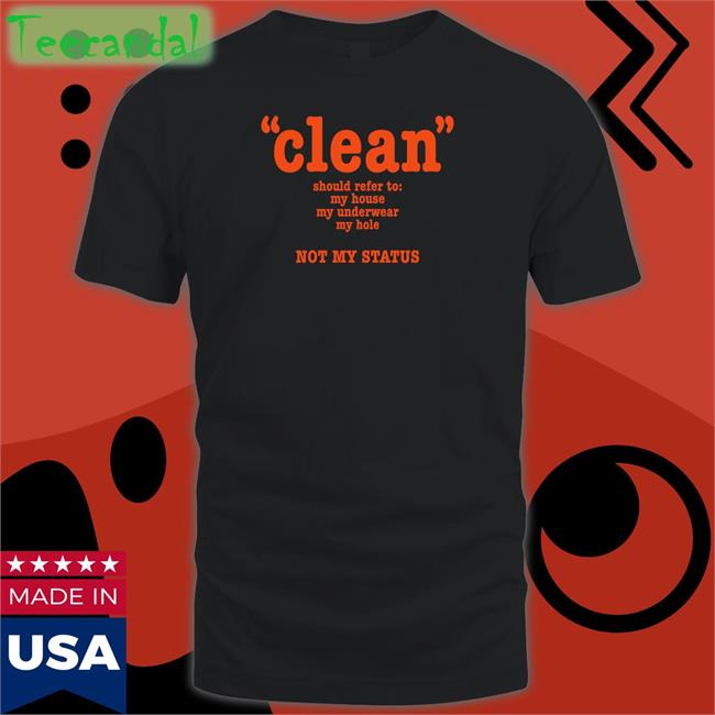 Clean Should Refer To My House My Underwear My Hole Not My Status Hoodie
