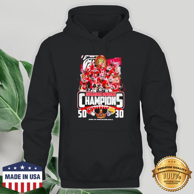 Georgia Bulldogs Win 50-30 Lsu Tigers 2022 Southeastern Conference Champions T-Shirt