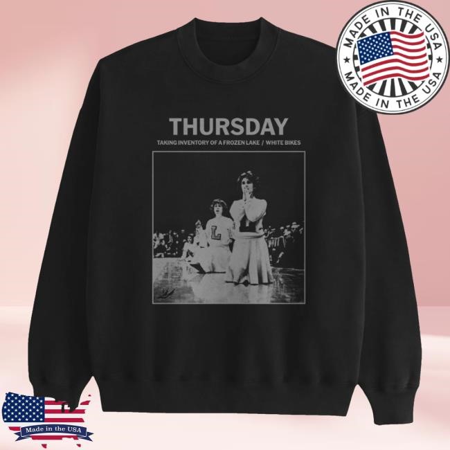 Thursday Taking Inventory Of A Frozen Lake White Bikes T-Shirt, Hoodie, Tank Top, Sweater And Long Sleeve T-Shirt Thursday Merch T.I.O.A.F.L / W.B.