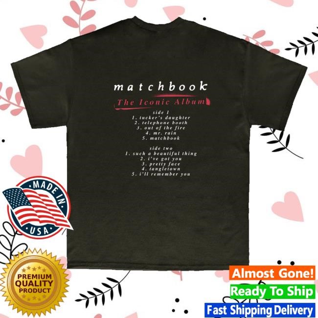 Warner Music Official Shop Merch Matchbook The Iconic Album Shirts