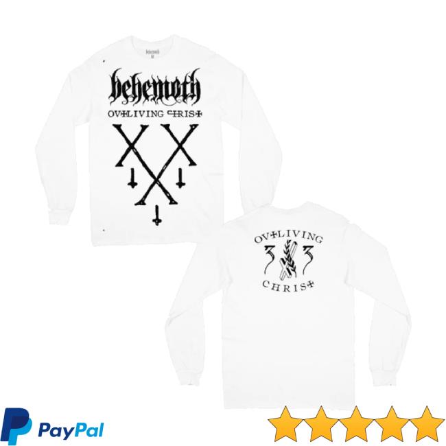 Trending Behemoth Official Merch Store Outliving Xxxiii Puff Ink Unisex Sweatshirt Behemothofficial Shop