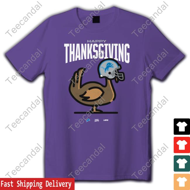 Gobble Detroit Lions Happy Thanksgiving Hoodie