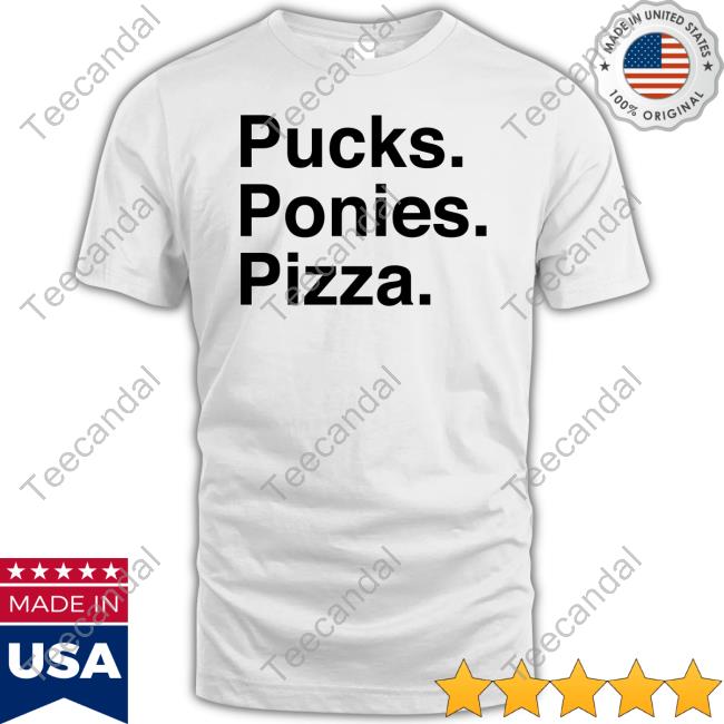 Elio Imbornone Pucks Ponies Pizza Long Sleeve Tee Shirt
