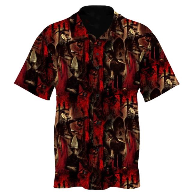 Official Slayer Merch Reign In Blood Button Down Crewneck Sweatshirt