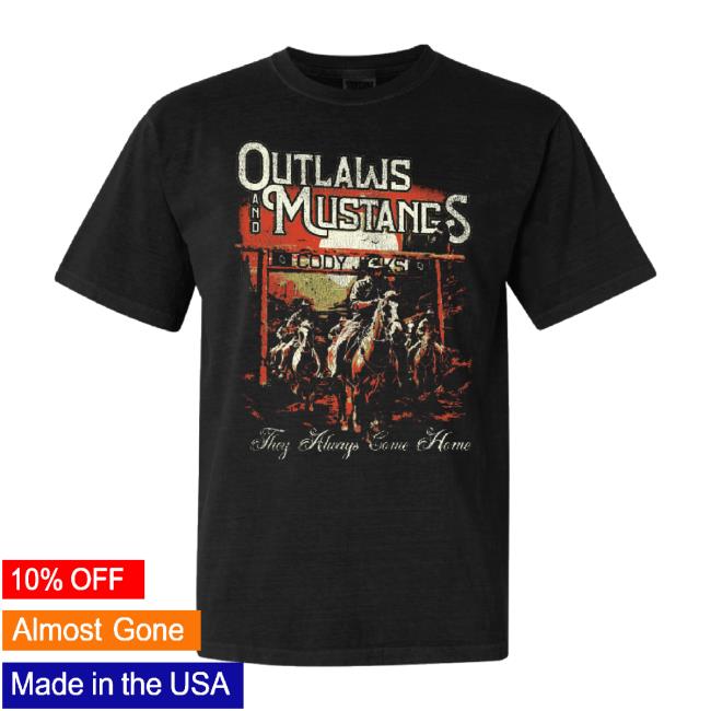 Trending Cody-Jinks Merch Store Outlaws And Mustangs Hoodie Cody-Jinks Shop