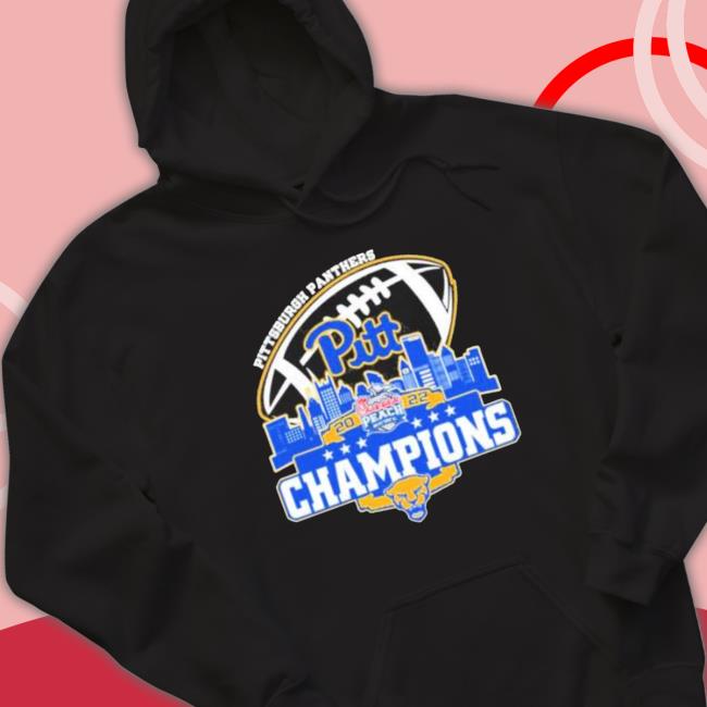 Official Pittsburgh Panthers Spartans Chick Fil Peach Bowl City Champions 2022 Tee