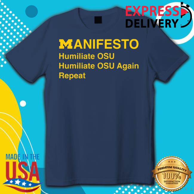 Barstoolsports Store MANIFESTO Humiliate OSU Humiliate OSU Again Repeat Tank Top MANIFESTO Humiliate OSU Humiliate OSU Again Repeat Hoodied Sweatshirt