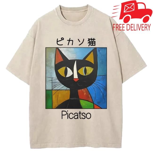 Official Tokyo-Tiger Merch Tokyo-Tiger Funny Picasso Cat Washed Classic Shirt