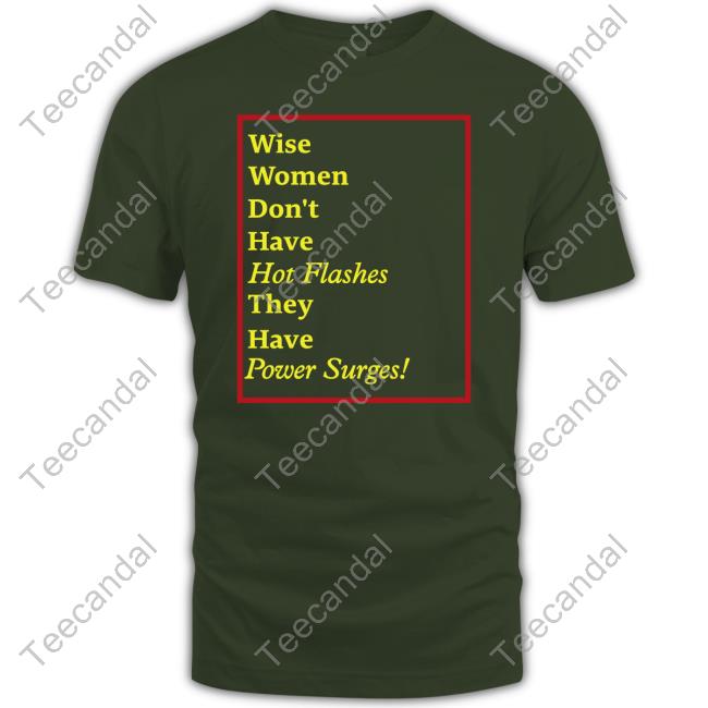 Goodshirts Wise Women Don't Have Hot Flashes They Have Power Surges Sweatshirt