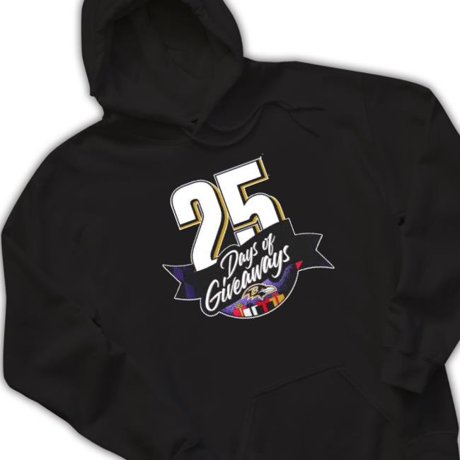 Baltimore Ravens 25 Days Of Giveaways Crewneck Sweatshirt