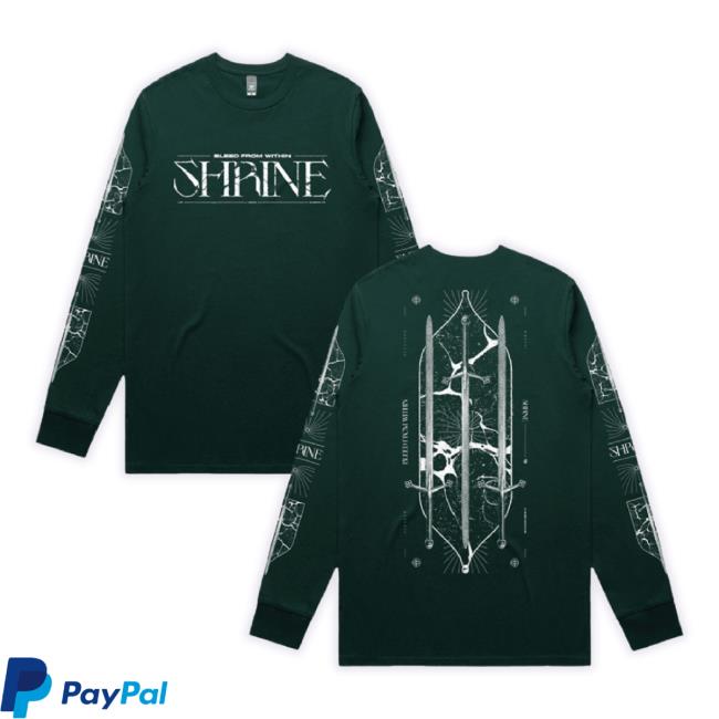 Original Bleed From Within Merch Store Sword Sweaters – Pine Green Bleedfromwithin Shop