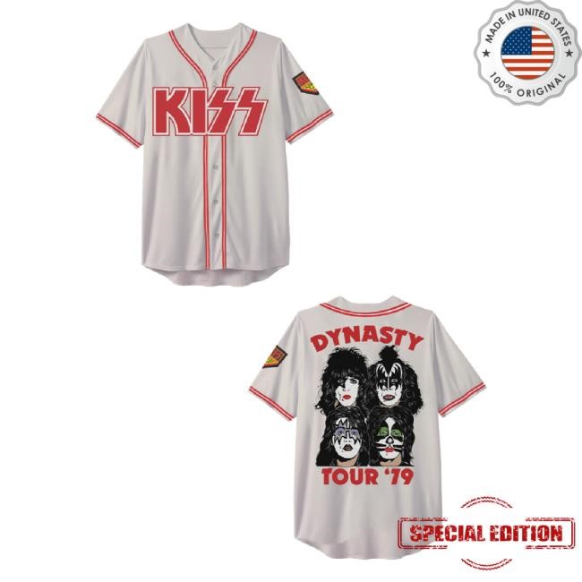 Official Dynasty Tour 79’ Baseball Jersey Long Sleeve T Shirt Kiss Online Shop Merch Store