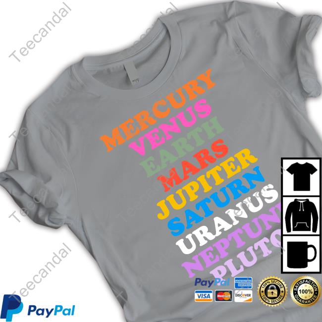 Mildlyinteresting Mercury Venus Earth Mars Jupiter Saturn Uranus Neptune Pluto Sweatshirt Churlito