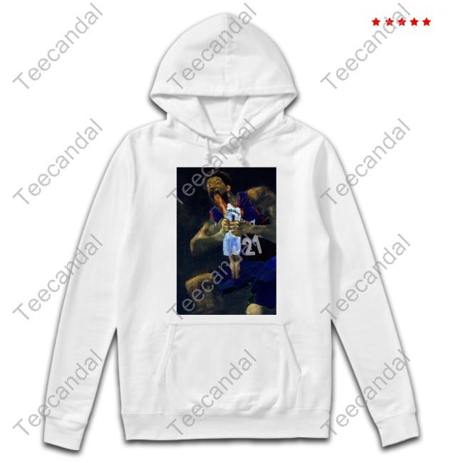 Paintmerch Embiid Devours The Spurs Tee Shirt