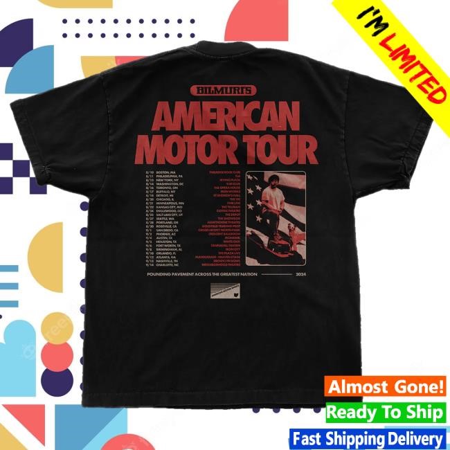 Muri Merch Store Ams Tour Tee - Black Crewneck Sweatshirt