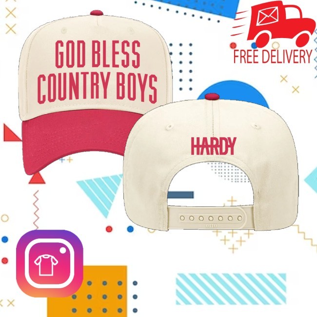 Hardy Merch Store God Bless Country Boys Bucket Hat