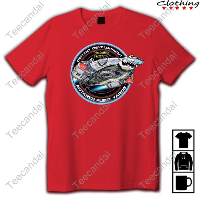Official Trekkie Bill Defiant Development Antares Fleet Yards Shirt
