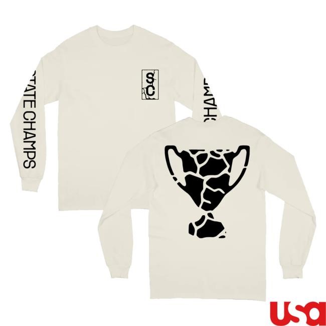 Pure Noise Records Merch State Champs Cracked White Sweaters