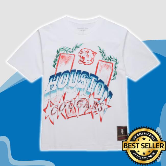Trending Houston Cougars Cj X M&N Unisex Hand-Drawn Tee White Cactusjackfanatics Shop