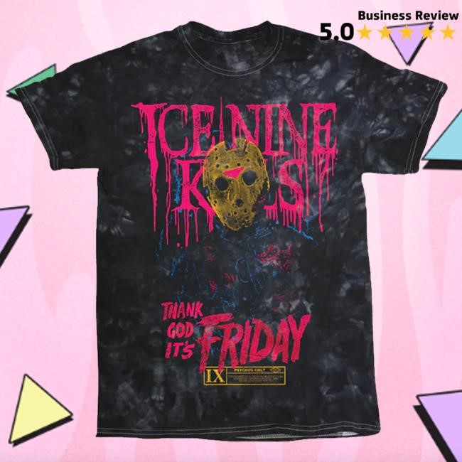 Ink Merch Silver Thank God It’S Fri-Dye Hoodie Sweatshirt Ice Nine Kills Official