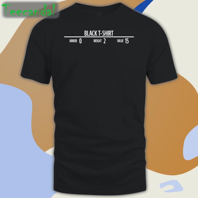 Namerz78 Black T-Shirt Armor 0 Weight 2 Value 15 Hooded Sweatshirt Truestl