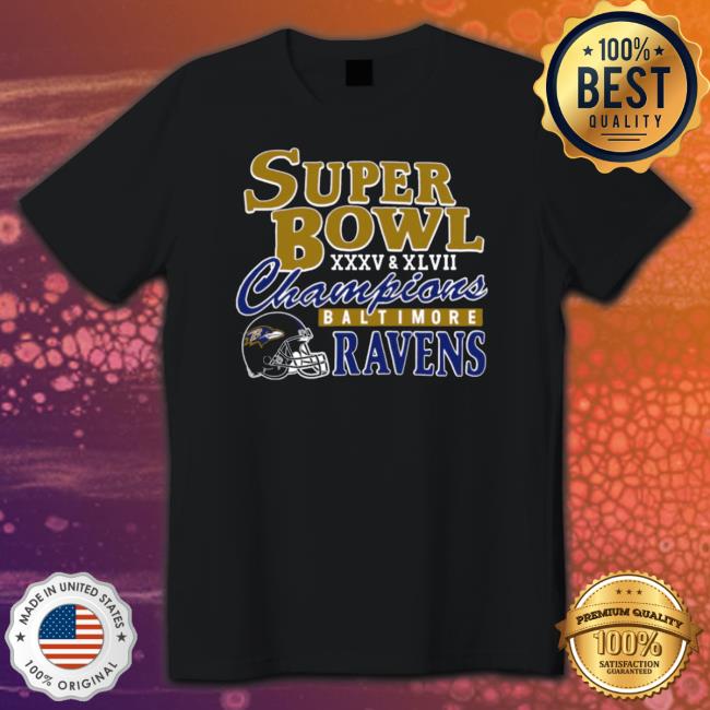 Official Baltimore Ravens Super Bowl Champions Shirt