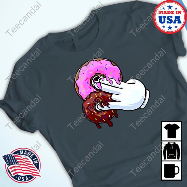 Funnyahhtees Store 2 Pink 1 Brown Donuts Sweatshirt