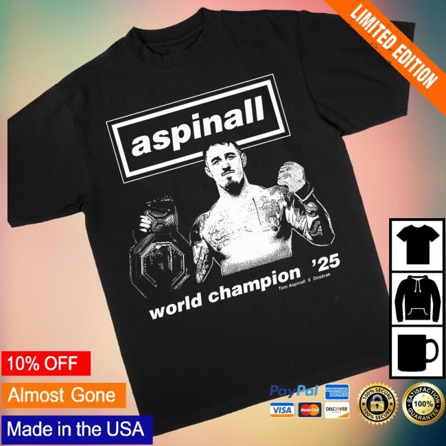 Official Dosbrak Merch World Champion '25 Black Tom Aspinall Sweaters