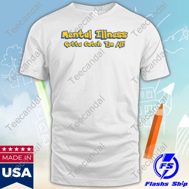 Double Cross Clothing Co Mental Illness Pokemon Shirt