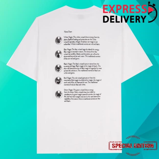 Brain Dead Merch Store The Gathering X Brain Dead Man's Wizard T-Shirt - White Tee Shirt
