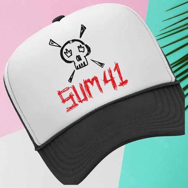 Official Sum41 Sketch Logo Trucker Hat