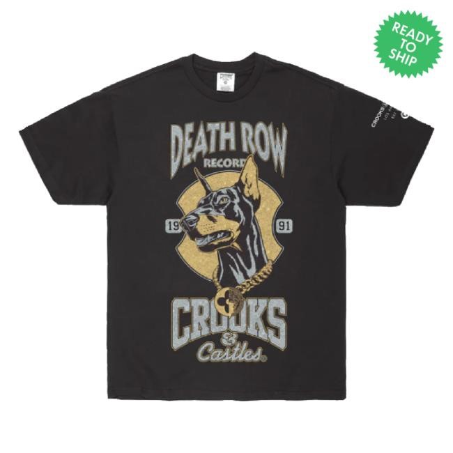 Original Death Row X Crooks Dog Hoodie In Black Snooper Market Shop Merch Store