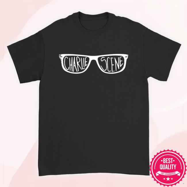 Trending Charlie Scene Store Merch Glasses Logo Classic Shirt (Black) Charliescene Shop