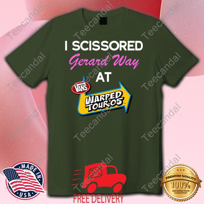 I Scissored Gerard Way At Vans Warped Tour 05 Tee Erin 5 Days To Badflower