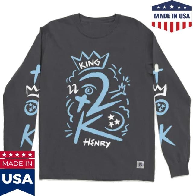 Hangtn Merch Store The King 2K Derrick Henry Longsleeve Crewneck Sweatshirt