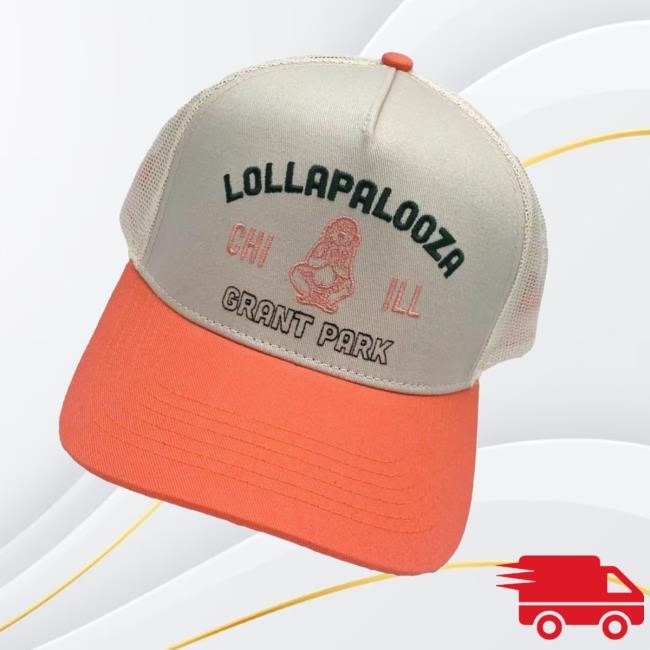Lollapalooza Merch Store Shop Buddha Trucker Hat