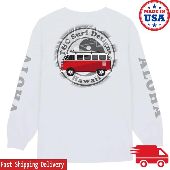 Trending Tcsurf Merch T&C Surf Flag Bus Volkswagen® Long Sleeve Tee Shirt